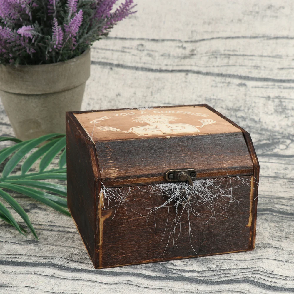 

Give You A Surprise Prank Wooden Box Tricky Toy Funny Toy Novelty Joke Gifts Toys with Ghastful Flash and Sound Withou