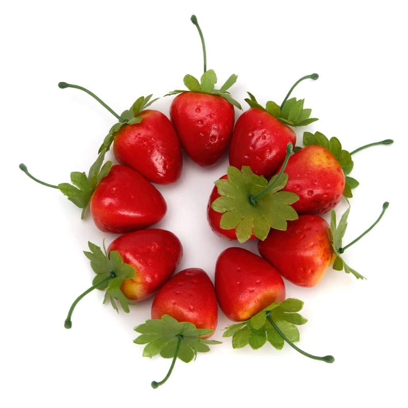 10 шт в упаковке новая модель дома Кухня вечерние декоративные имитация клубники