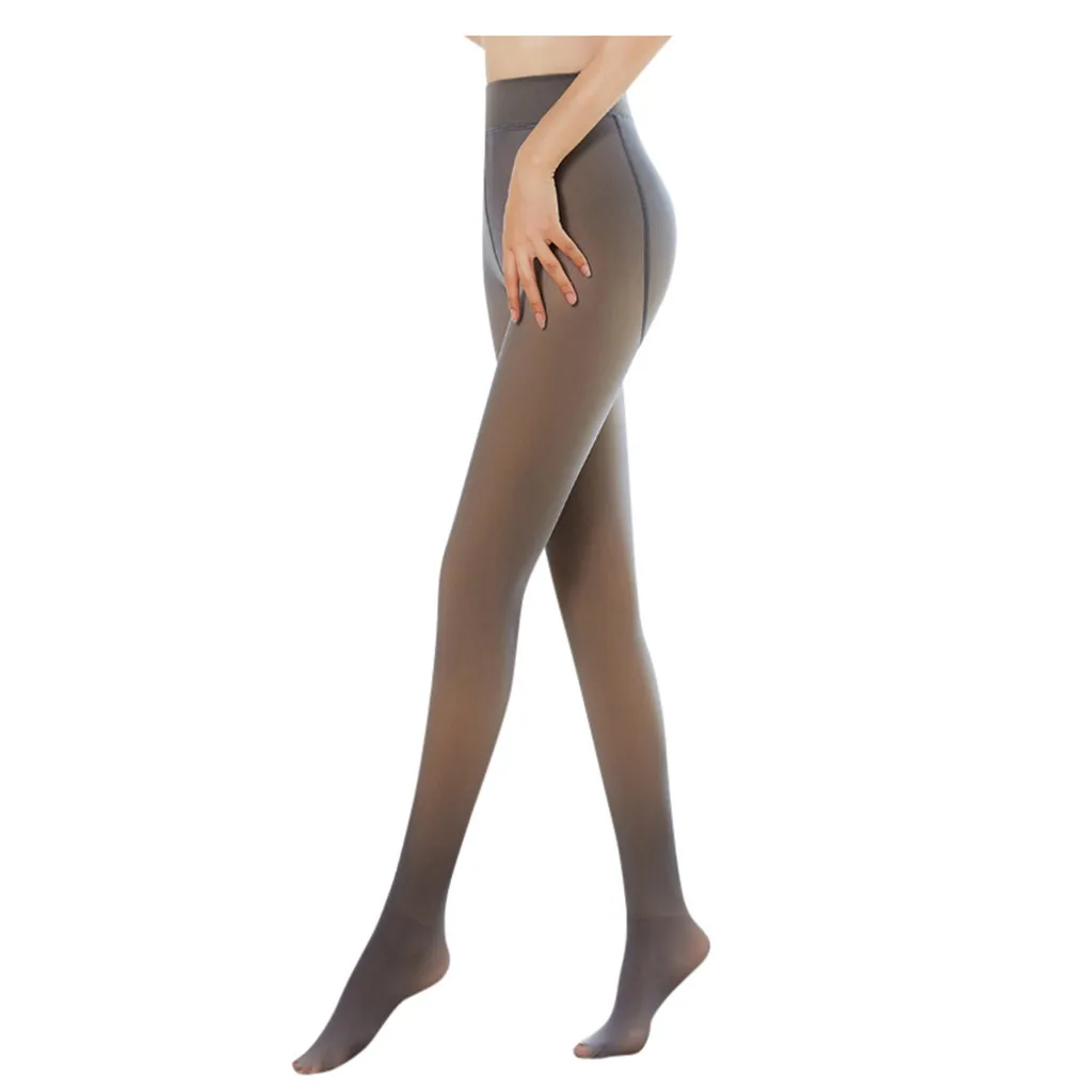 

Flawless Legs Fake Translucent Warm Fleece Pantyhose Black/gray/coffee/original Stockings Sexy Seamless Superelastic Pantyhose