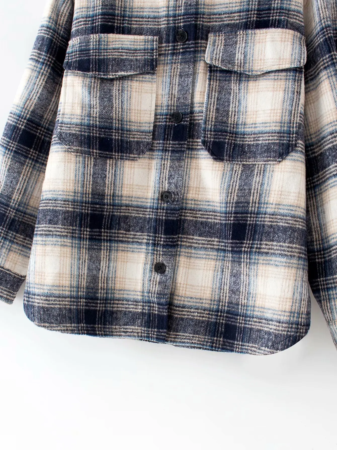 

YICIYA Winter Coat Jacket Women 2020 Plaid Shirt Jacket Vintage Brushed Fur Coat Loose Oversize Jacket Clothes Women Tweed Coat
