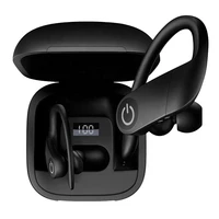 professional waterproof noise cancelling stereo metal base true bluetooth wireless earhook earphone for sports