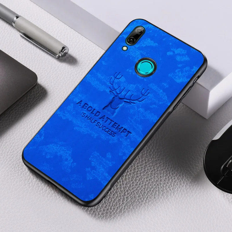 Прочный чехол из ТПУ и поликарбоната для Huawei Y9 2019 с рождественским оленем задние