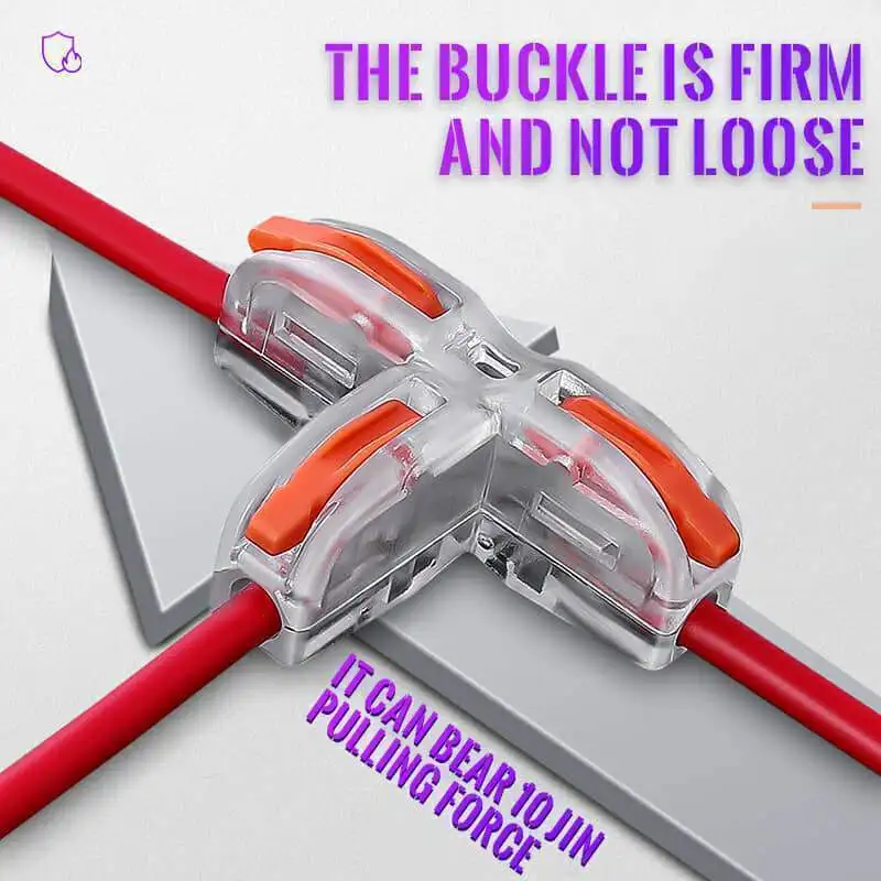 

5pcs New Universal Type Quick Connection Terminal Wire Cable Connectors Home Compact Conductor Spring Splicing Wiring Conn