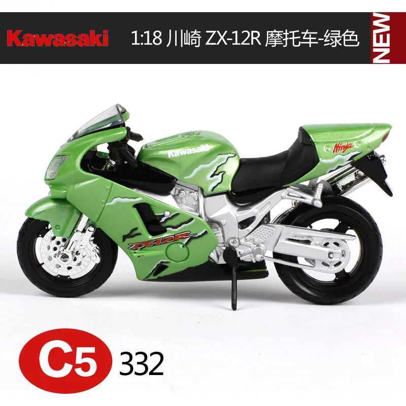 Maisto 1:18 Kawasaki ниндзя мотоцикл металлическая модель игрушки для детей подарок на