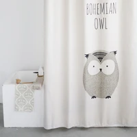2021 new not in owl print waterproof shower curtain sanitary partition curtains thickened anti mold cloth home decor accessories
