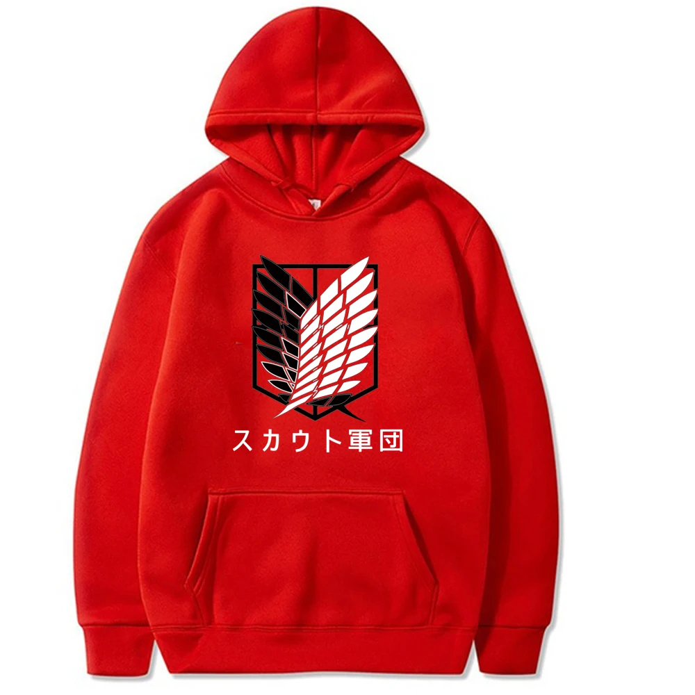 

Attack on Titan Hoodie Women Japanese Anime Long Sleeves Sweatshirt Unisex