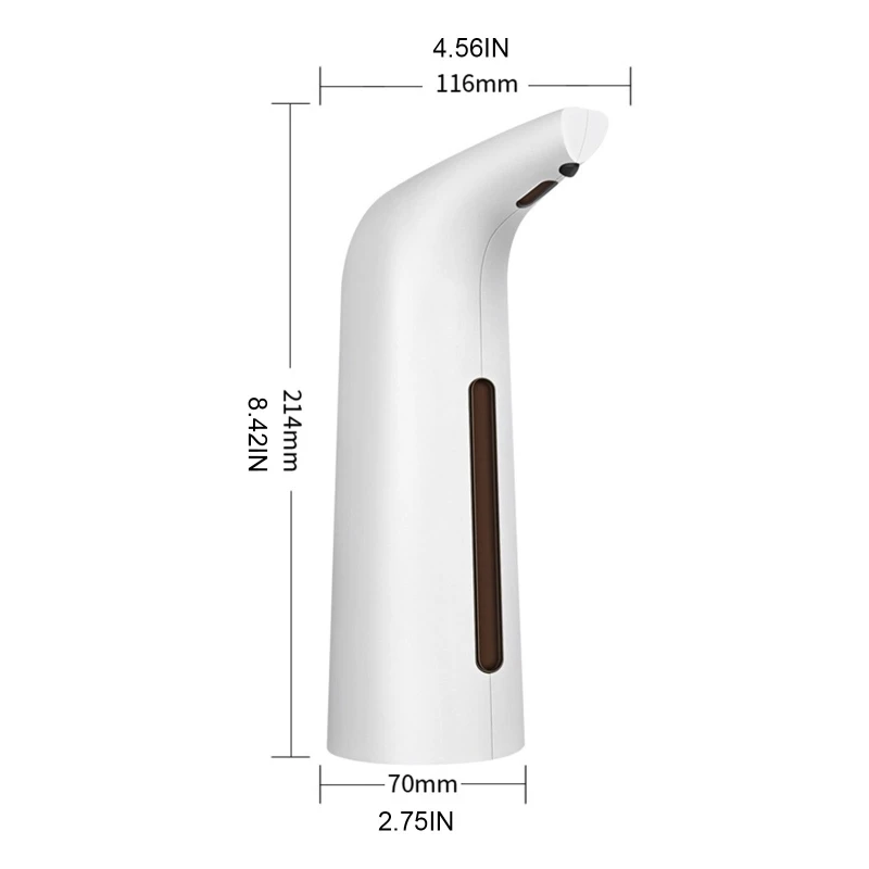 

13MA 400ml Intelligent Automatic Induction Touchless Bathroom Liquid Soap Dispenser