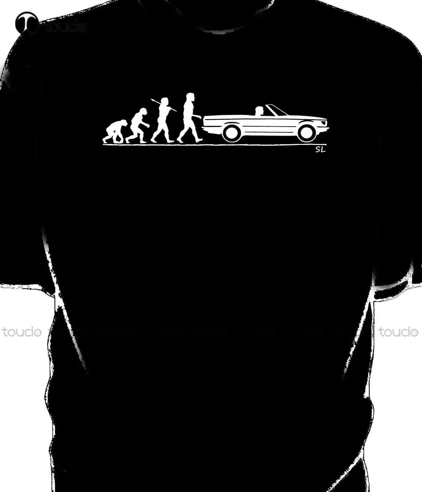 

Free Shipping Mens New Fashion O-Neck Stylish Evolution of Man, Classic W123 Sl 1972-89T Shirt Custom Custom aldult Teen unisex