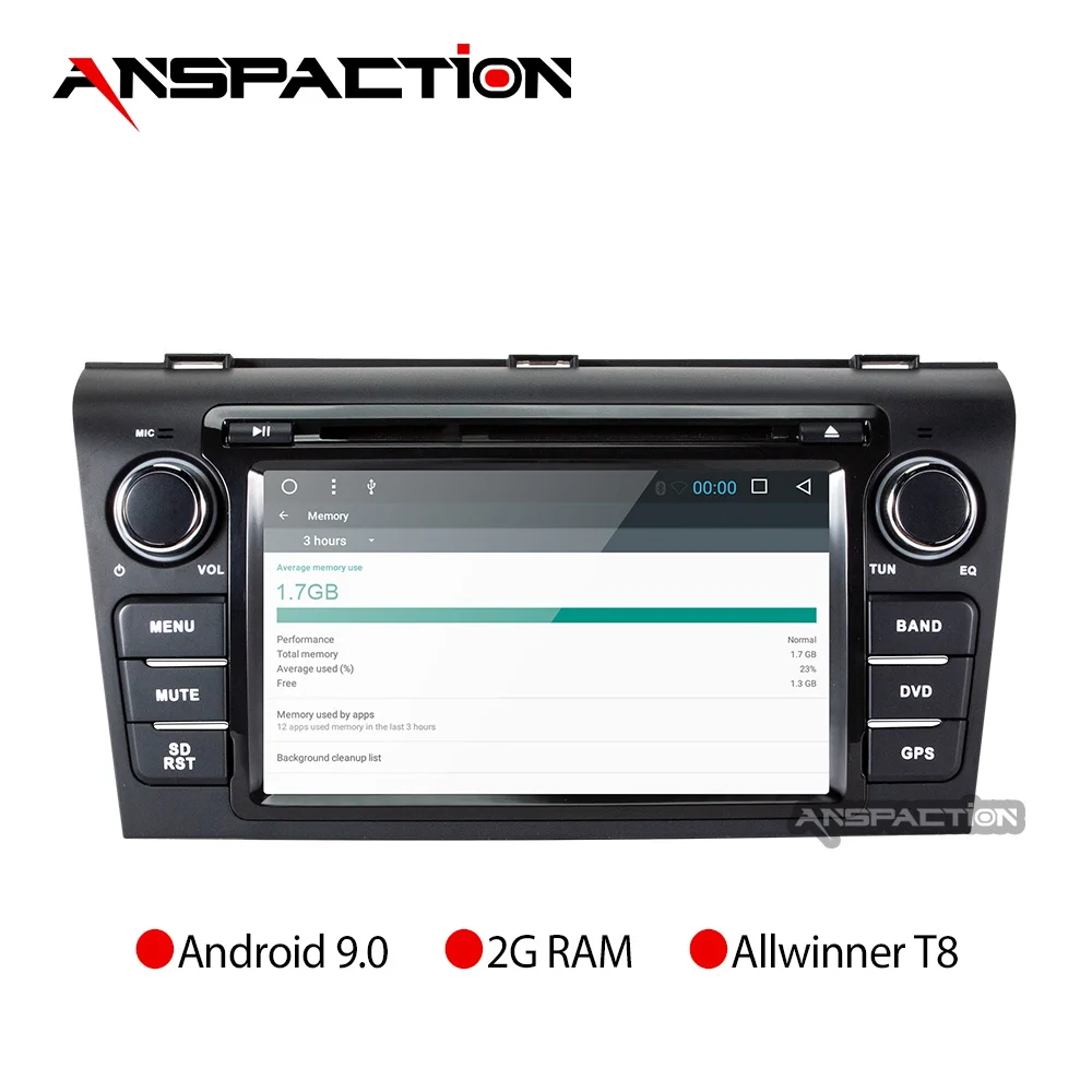 Anspaction Android 9 0 автомобильный dvd для Mazda 3 2004-2009 с 8 восьмиядерным Радио Стерео gps