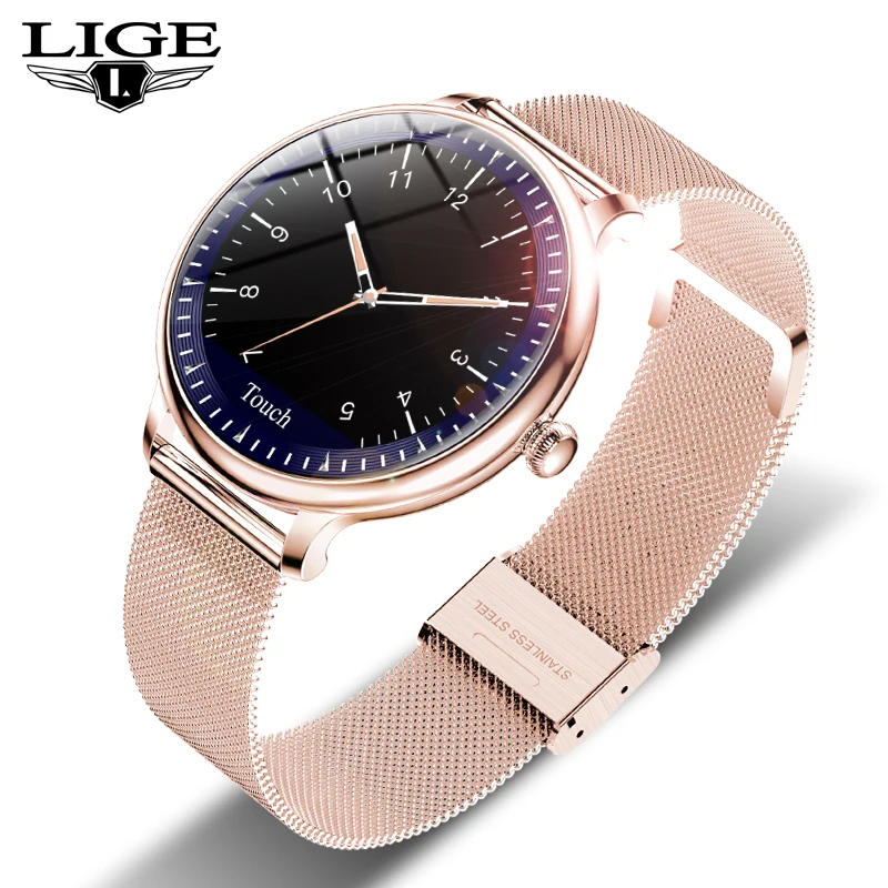 

Смарт-часы LIGE женские водонепроницаемые с пульсометром и тонометром