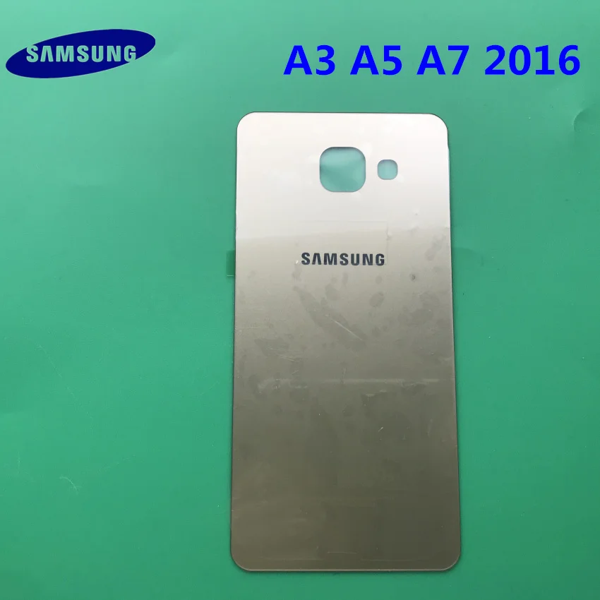 samsung Galaxy A3 A5 A7 A9 A310 A510 A710 A910 задняя крышка Батарея чехол 3D Стекло сзади Корпус на домашнию Дверь чехол