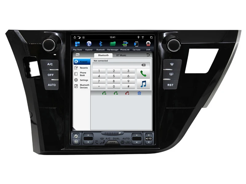 10 4 "вертикальный экран радио плеер для Toyota Corolla 2015 GPS bluetooth шесть ядер 32 Гб rom Android