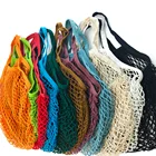 Сетчатая многоразовая плетеная женская сумка-тоут на ремешке для хранения фруктов, мешок для покупки продуктов, шоппер, 2020