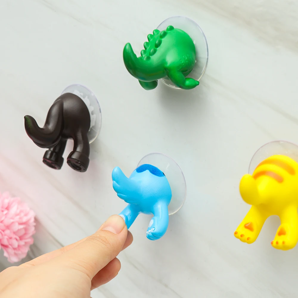 1 шт. настенный крючок с присоской в форме хвоста животного|Крючки и направляющие|