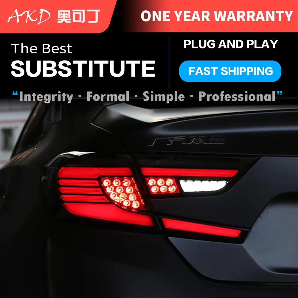 Автомобильный Стайлинг задний фонарь чехол для Honda Accord 2018 2019 задних сигнальных