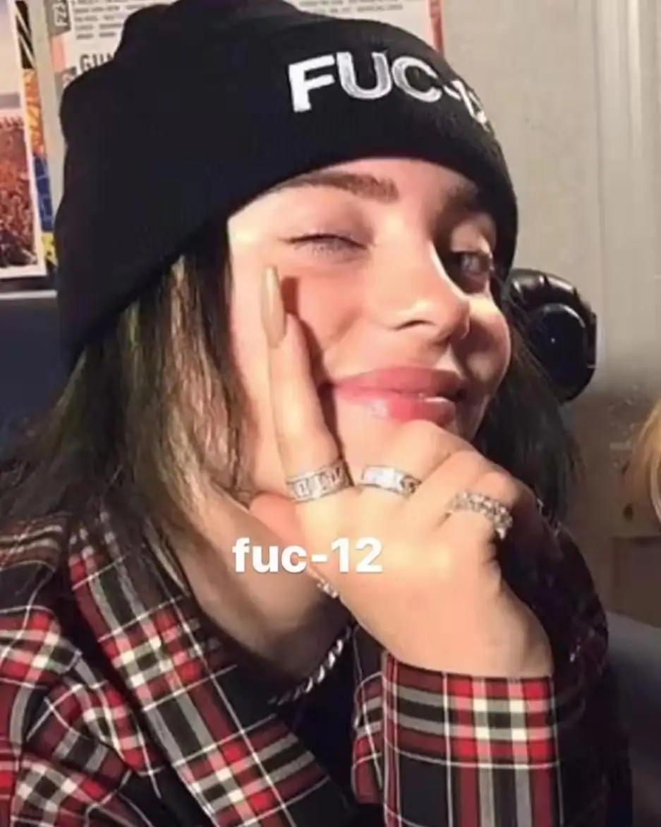 Новая Шапка-бини Billie Eilish, FUC-12, Повседневная зимняя хлопковая шапка для мужчин и женщин, однотонный вязаный берет, Прямая поставка