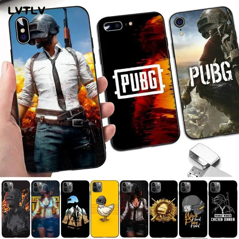 

Pubg DIY Luxury Phone Case for iPhone 13 8 7 6 6S Plus X 5 5S SE 2020 XR 11 pro XS MAX