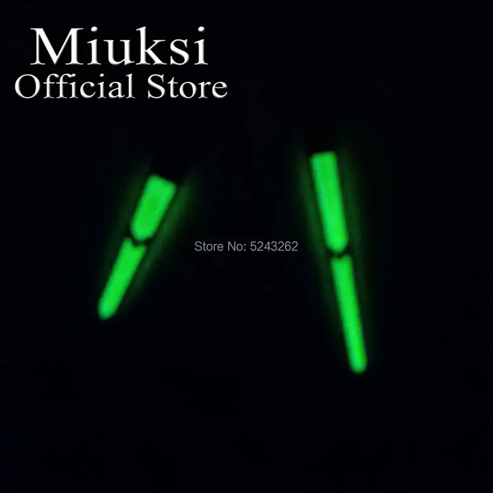 

Miuksi watch hands green luminous hands fit Miyota 8205 8215 821A Mingzhu DG 2813 3804 Seagull ST1612 movement