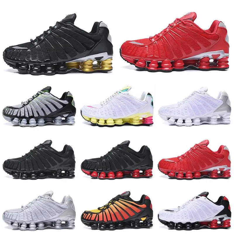 

Shox TL мужские кроссовки для бега r4 обувь для улицы скоростные тренировочные кроссовки Enigma тройные черные белые серебряные мужские спортивны...