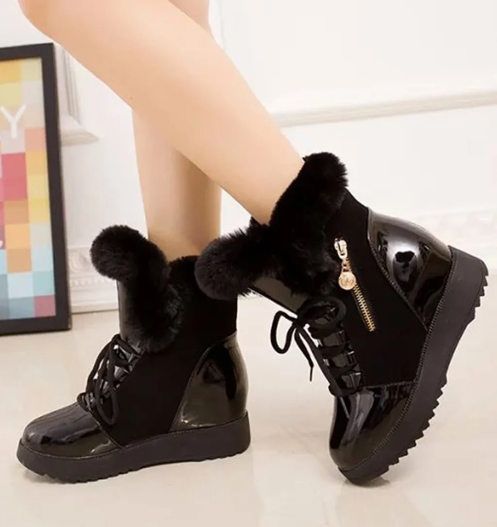 Женские ботинки женские зимние ботильоны теплые bottes femme женская повседневная