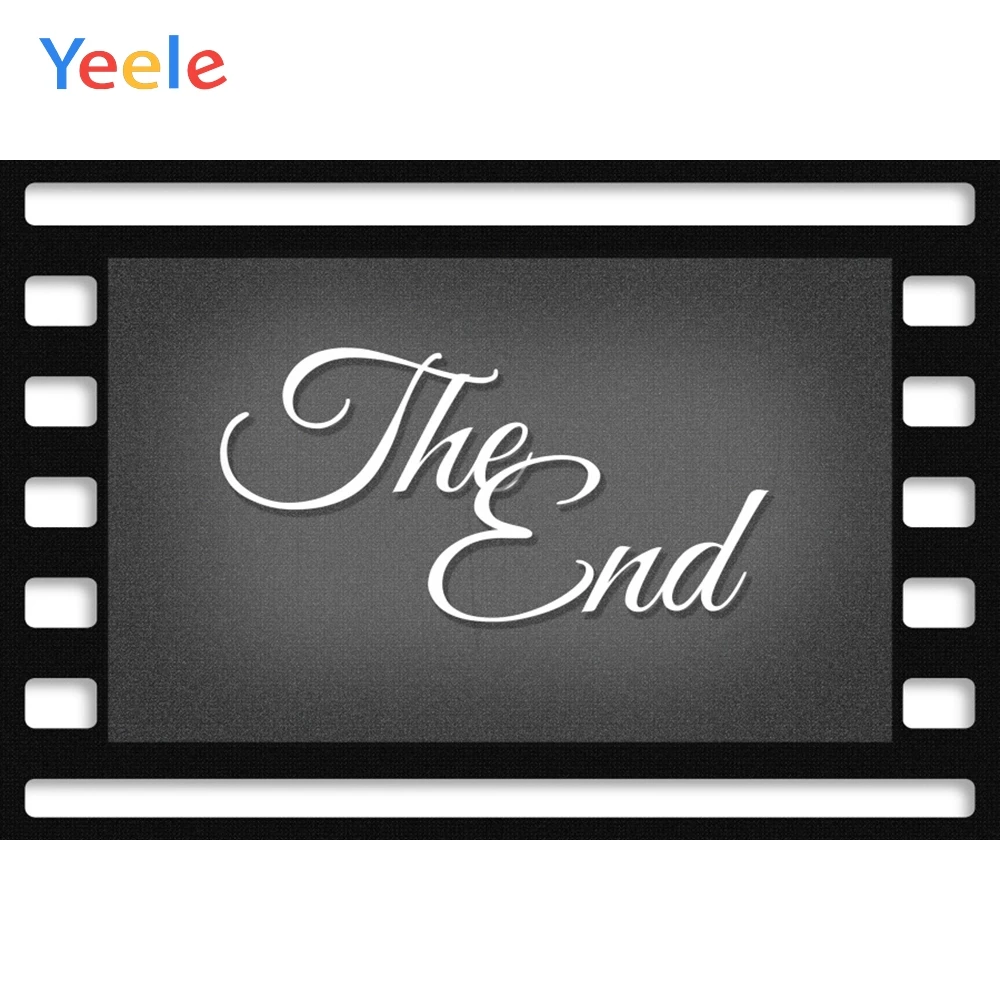 Черно белый фон для кинотеатра Yeele персонализированный студийной фотосъемки|Фон