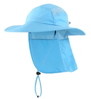 connectyle mens women summer sun hat upf 50 sun visor protection cap adjustable quick dry wide brim fishing hat with neck flap