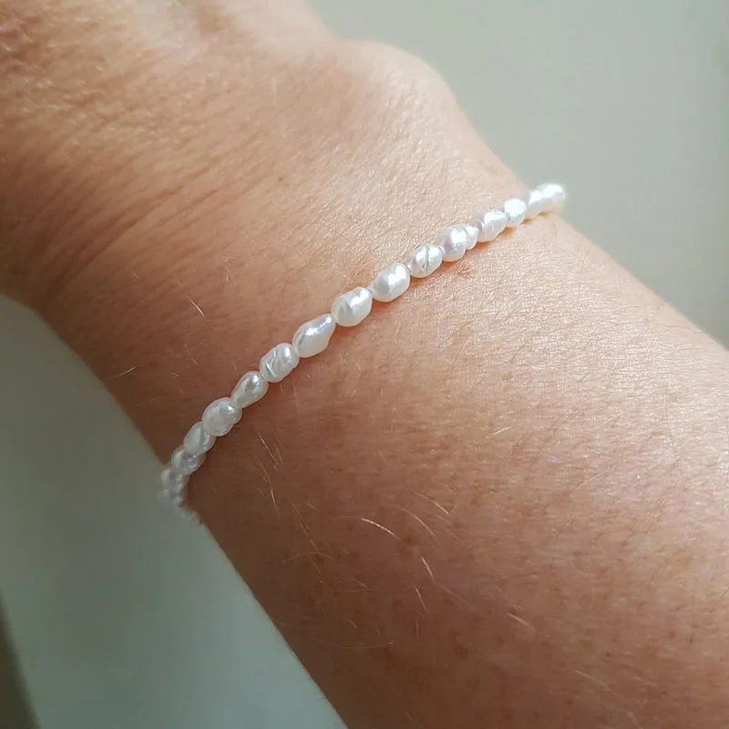 

Браслет из серебра 925 пробы с искусственным жемчугом