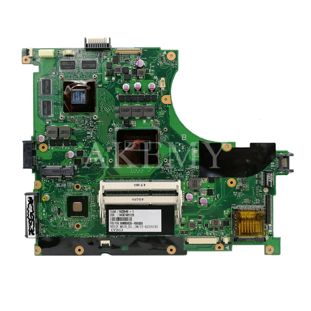 N56JK материнская плата I7-4700HQ GTX850M для For Asus N56J G56J G56JK Материнская ноутбука
