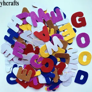 Наклейки тканевые, в виде букв алфавита, 150 шт.лот. A-Z