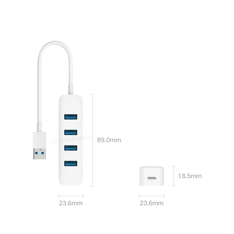 Xiaomi 4 порта USB3.0 хаб с резервным интерфейсом питания USB удлинитель концентратора удлинитель коннектор адаптер для планшетного компьютера