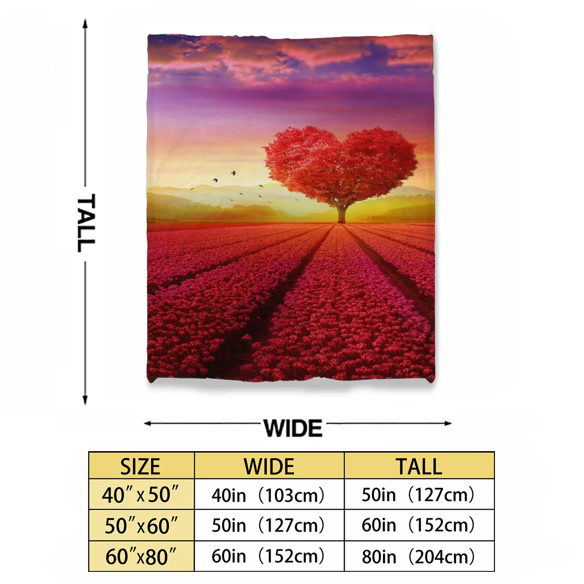 

flowers lovely Printed Throw Blanket Flannel Large Soft Warm Cuddly Sofa Bed Blanket