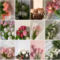 5d diy diamond painting cross stitch kits tulip flower full square round rhinestone embroidery mosaic embroidery gift decoration