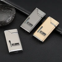 ultra thin butane jet torch turbo lighter magic flame gas lighters unusual lighters metal gadgets for men smoking accessories