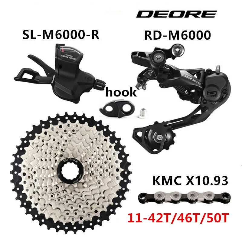 SHIMAN0 DE0RE M6000 Groupset горный велосипед 30 скоростей флуоресцентный переключатель