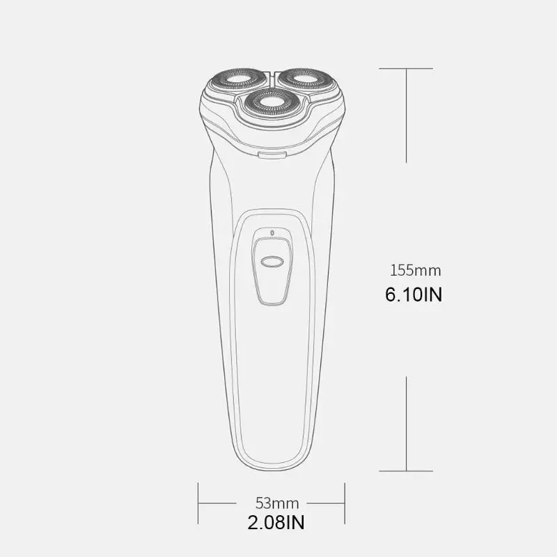 

3D Floating Electric Shaver 3 Head Rotary Washable Razor Men Beard Shaving Trimmer USB Charging Cordless Machine