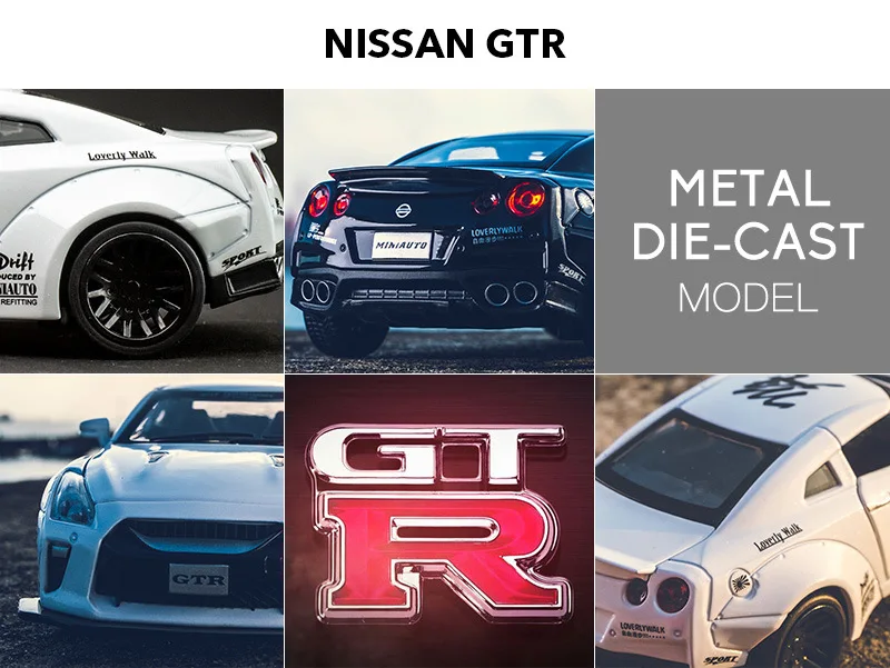 Nissan Gtr1: 32 супер ЗАПУСК сплава Модель автомобиля ВОИН транспортное средство Автомобиль Моделирование Модель орнамент детская Игрушечная машина