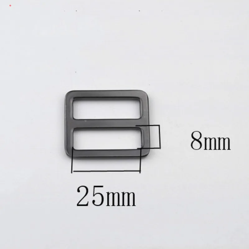 5pcs 25mm Metal Rectangle Ring Buckle Loops Webbing Leather Craft Bag Strap Adjust Tri-glide Pin Slider Loop |