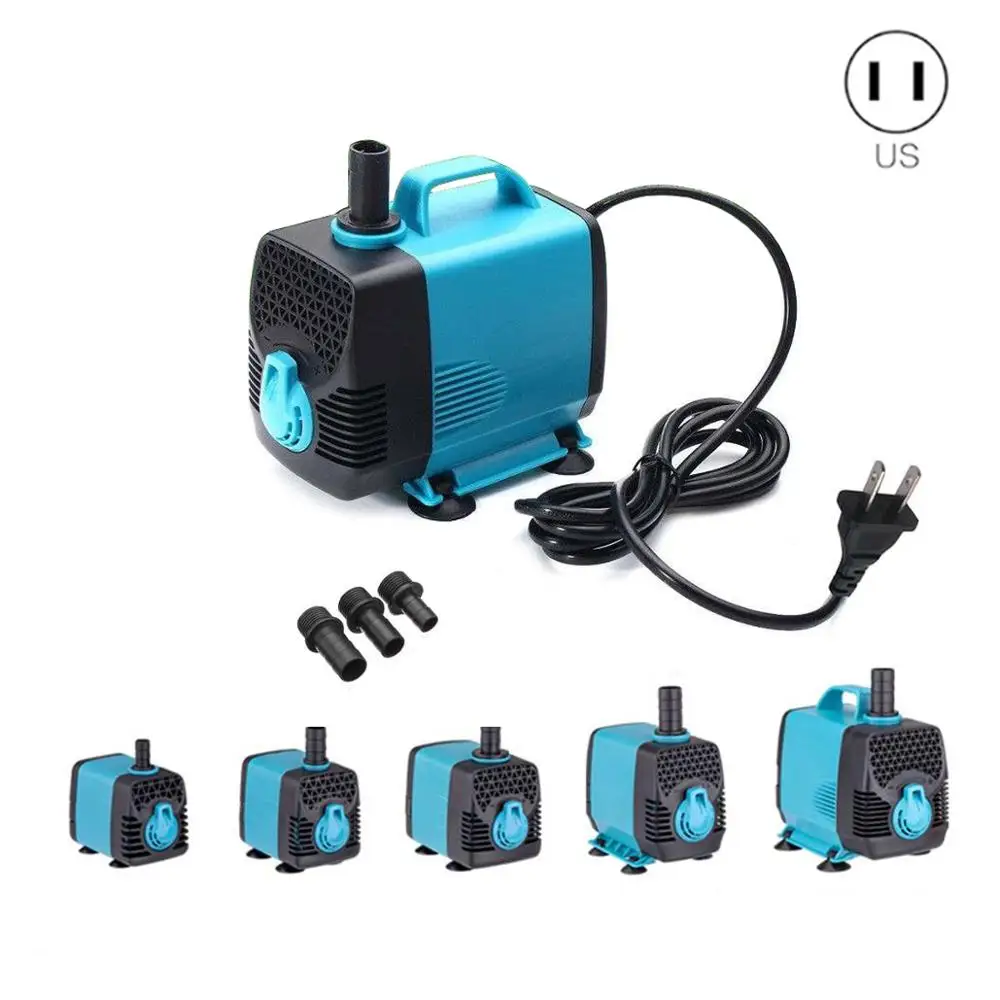 110V Ultra Quiet Waterproof IP68 Filter Water Pump for Aquarium Pond Submersible Fountain 10/15/25/40/55W 600 3000L/H|Воздушные насосы