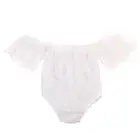 2020, Детская летняя одежда, детское Кружевное боди с открытыми плечами для маленьких девочек, комбинезон, наряды, костюм от солнца