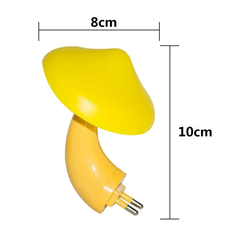 

Mushroom Night Lights Wall Socket LED Sensor Night Light Lamp Energy Saving Controlled Warm White Baby Kids Bedroom Decor