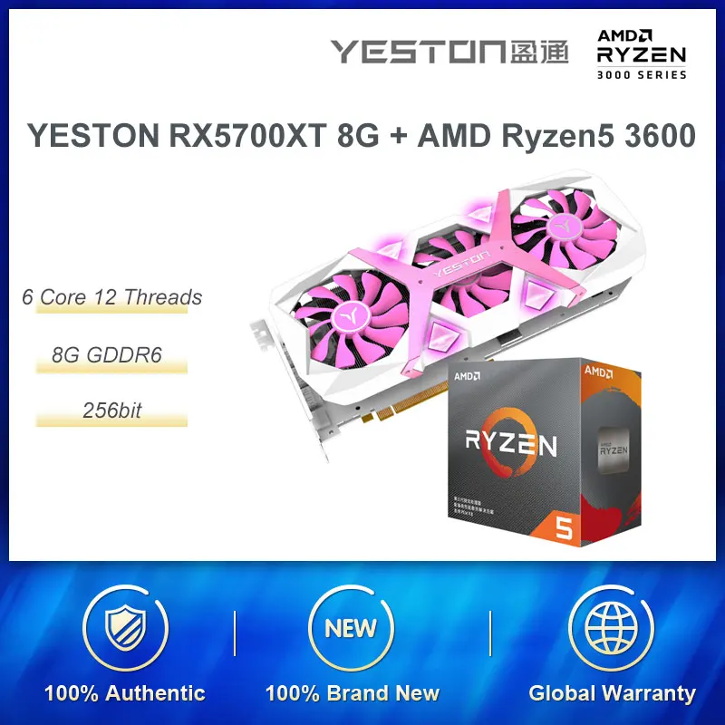 Видеокарта Yeston RX5700XT 8 ГБ D5 Boost 1905 МГц/3600 бит/GDDR6|Видеокарты| |