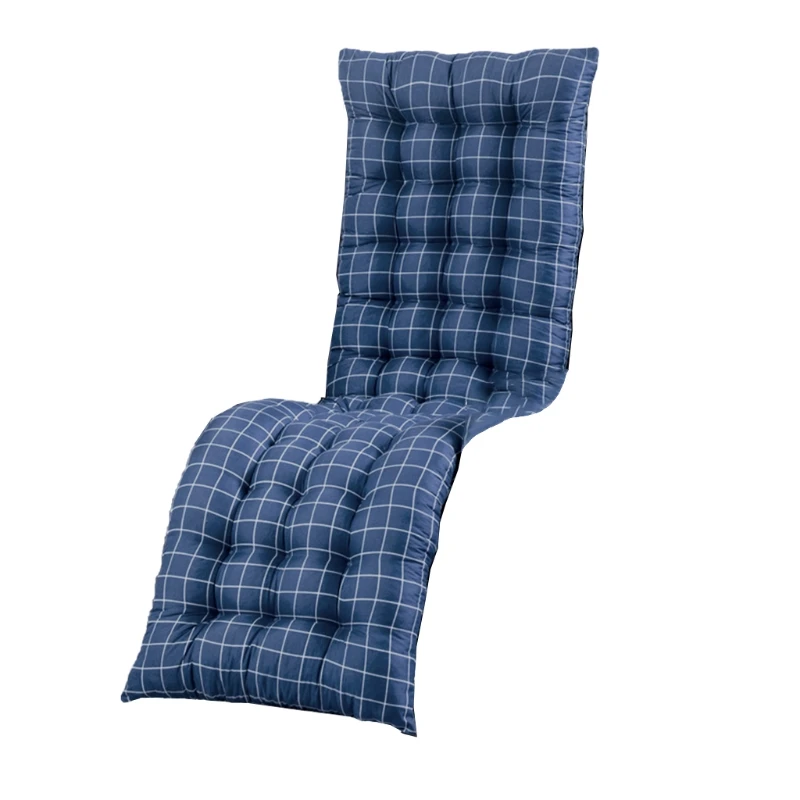 

Sun Lounger Recliner Cushion Replacement Plaid Sunbed Garden Lounge Chair Pad H58C