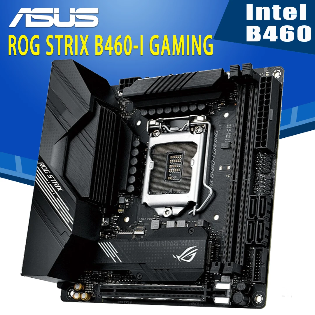 Kaufen LGA 1200 Asus ROG STRIX B460-I GAMING Motherboard Unterstützung 10th-Gen PCI-E 3,0 M.2 SATA3 Desktop Intel B460 Placa-Mãe 1200 Verwendet