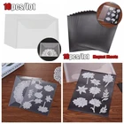 Один набор из 10 шт. карманов для хранения + 10 шт. магнитных листов для рукоделия хранение резиновых магнитных ковриков и прозрачных пластиковых карманов