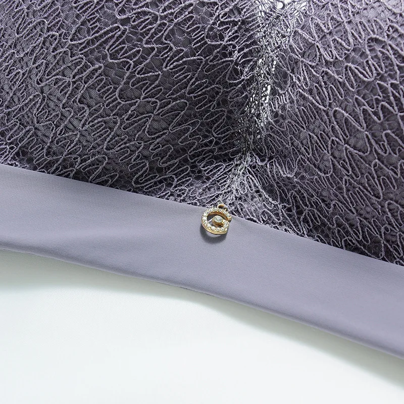 

Cross Border Foreign Trade Sexy Comfortable No Steel Ring Lace Underwear Size Chest Torr Side Drawing Europe and America Bra Man