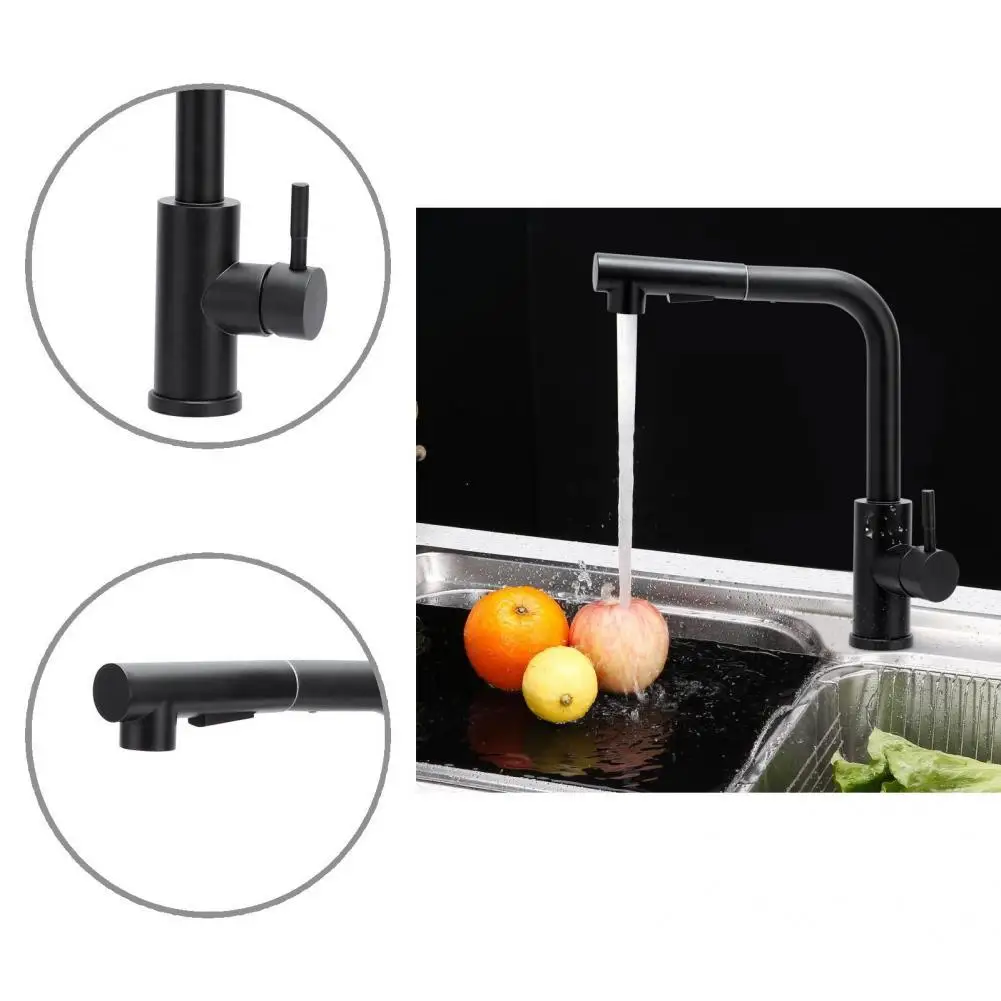 

Ceramic Cartridge Sleek Hot Cold Mixer Tap with Pull Out Sprayer Universal Mixer Tap Single Lever for Basin