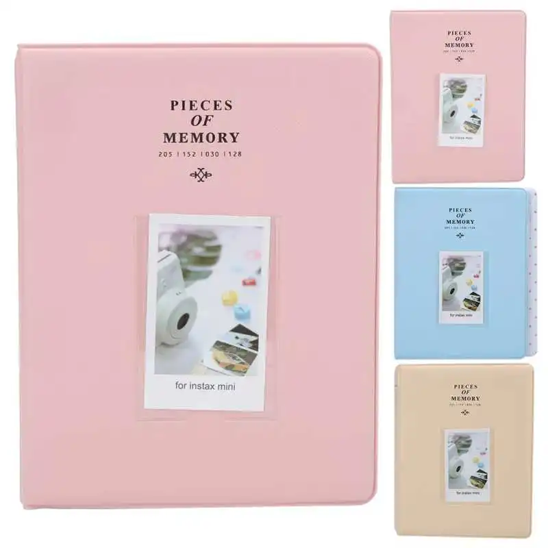 

3in Photo Album 3in 128 Pockets Universal Photo Album PVC Business Card Holder for Polaroid Mini Picture Case for Polaroid Mini