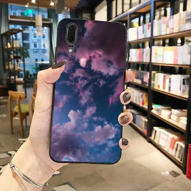 

Colorful beautiful Clouds Phone Case For Huawei Y5 Y6 II Y7 Y9 PRIME 2018 2019 NOVA3E P20 PRO P10 Honor 10
