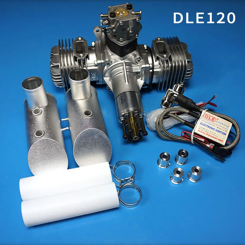 DLE бензиновый двигатель DLE120 задний выхлоп 120CC для RC самолета