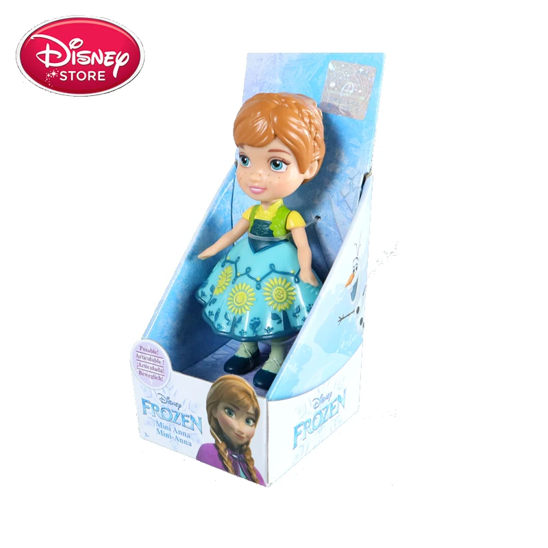 anna Disney платье принцессы «Холодное сердце» 2 фигурка Анна Эльза, Белль София «Ариэль» карнавальные костюмы Белоснежки, Золушки Рапунцель Фигурки игрушки Рождественский подарок - Цвет: anna